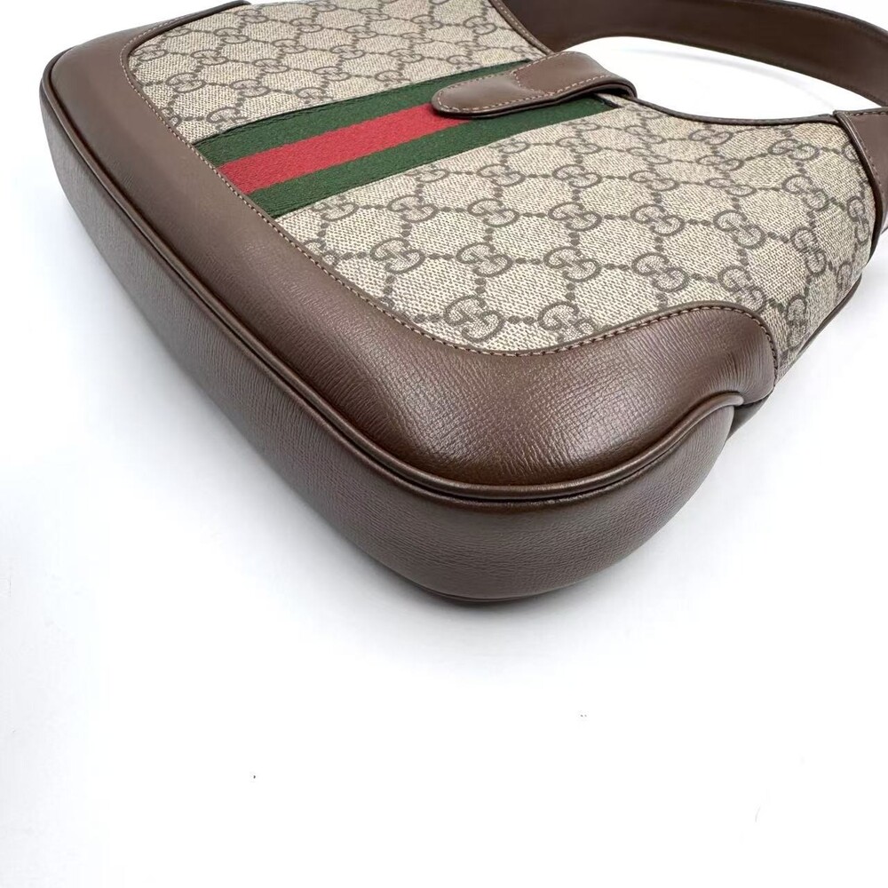 Hj Gucci Jackie Gg Supreme Brown #236181G20B - Picture 8 of 12